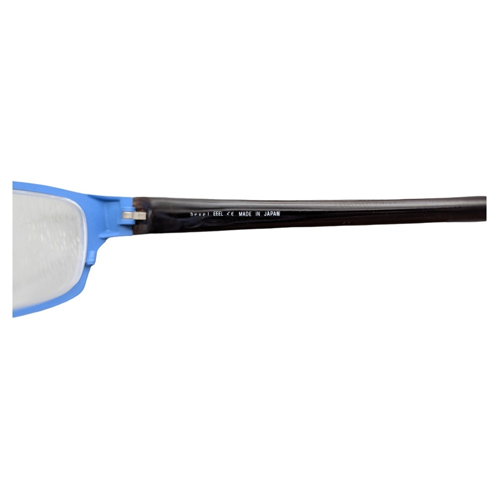 Bevel Macher 8548 Brown Blue Eyeglasses Frames Japan 51-18 Rectangular Womens - Picture 4 of 5